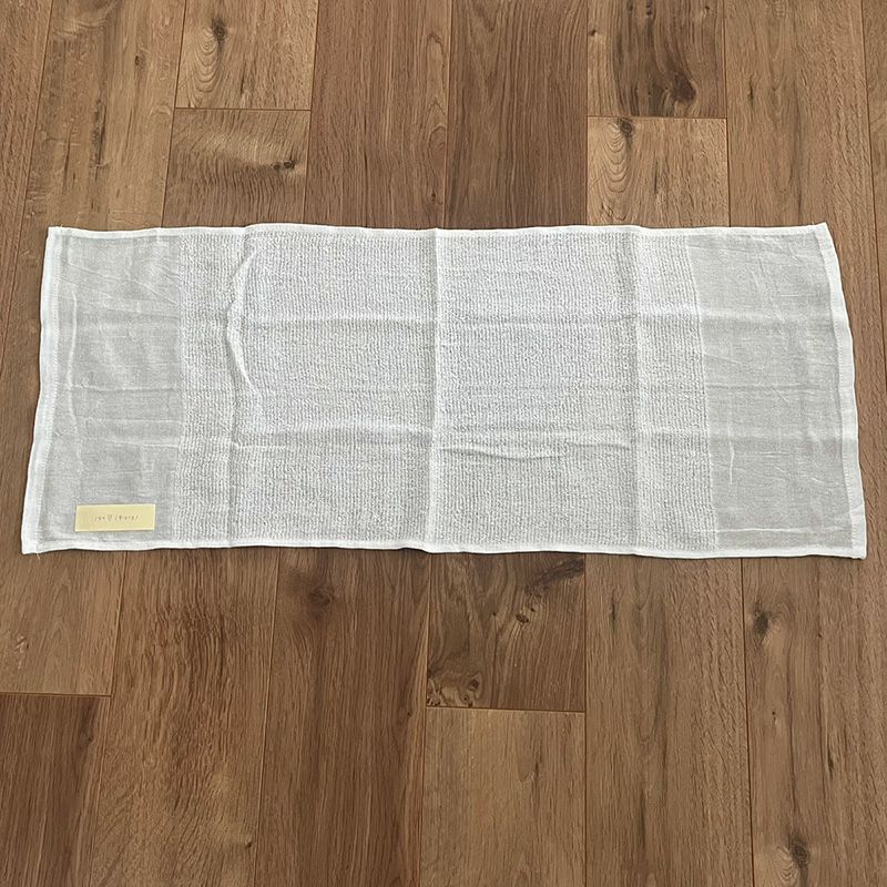 140匁フェイスタオル 白無地/バラ