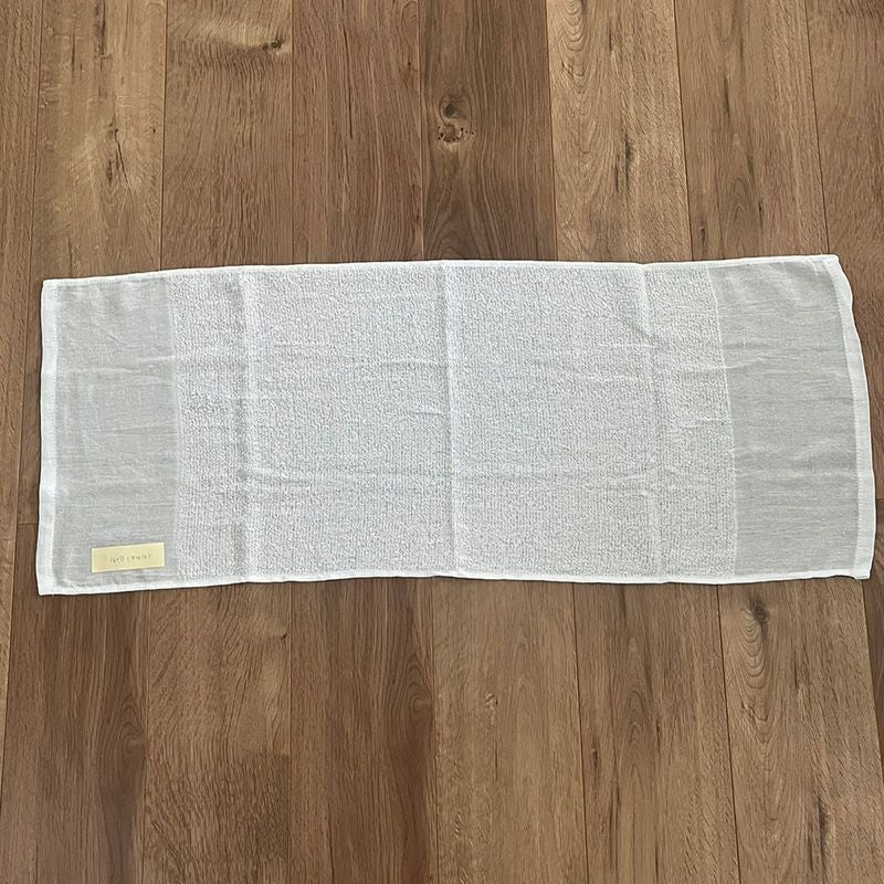 160匁フェイスタオル 白無地 バラ