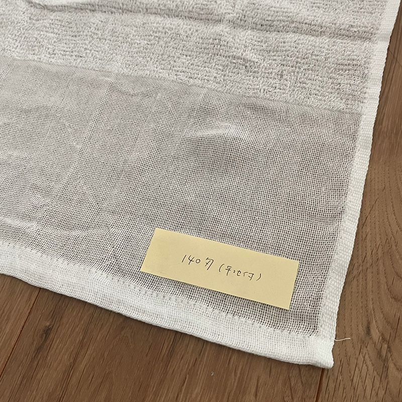 140匁フェイスタオル 白無地 ポリ袋入り2