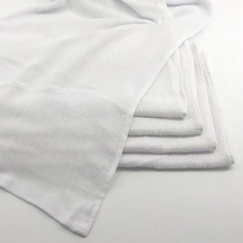 160匁フェイスタオル 白無地 ポリ袋入り