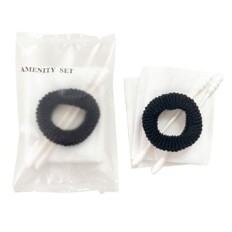 コットン・綿棒・ヘアゴム小 クリアマットシリーズ 2000個