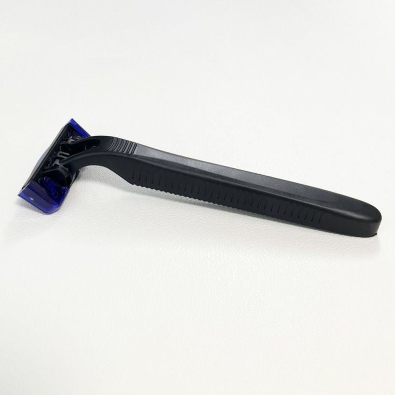 カミソリ3枚刃(黒)ラバー付 クリアマットシリーズ 800個3