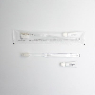 国産ハブラシ28穴-3g クリアハンドル クリアマットシリーズ 1000本1