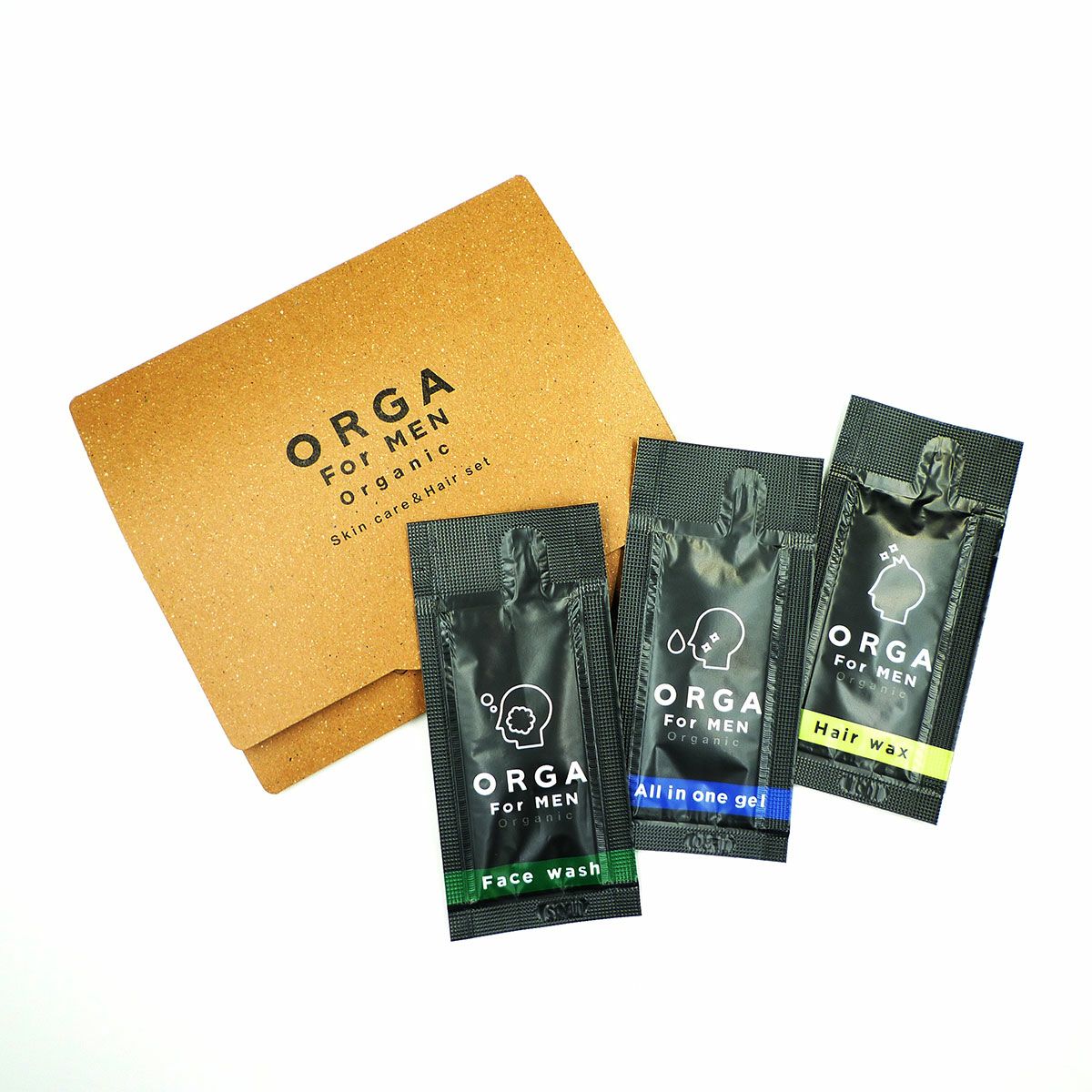 メンズオーガニック化粧品 ORGA【オーガ】 台紙付き 100組 | DCアメニティ
