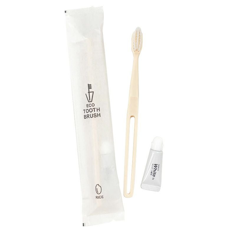 先細ハブラシセット24穴-3g 食用外米35%配合 ECO紙シリーズ 2760本